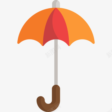 雨伞英格兰5号扁平图标图标