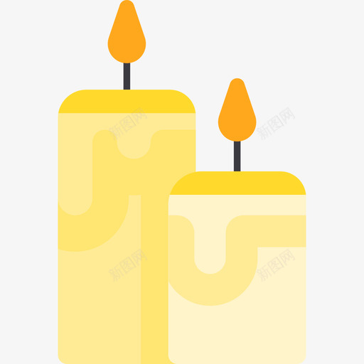 蜡烛水疗保健2扁平图标svg_新图网 https://ixintu.com 扁平 水疗保健2 蜡烛