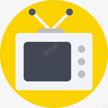 电视数字营销14平面图标图标