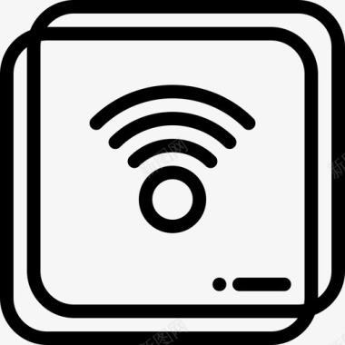 Wifi酒店服务13线性图标图标