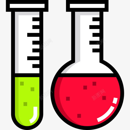 烧瓶学习12线性颜色图标svg_新图网 https://ixintu.com 学习12 烧瓶 线性颜色