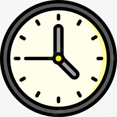 时钟基本配置5线性颜色图标图标