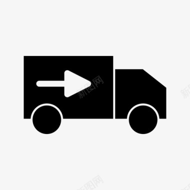 送货卡车货车图标图标