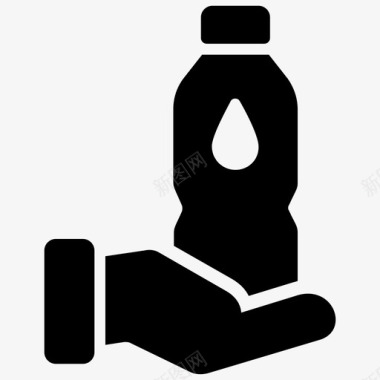 蒸馏水开水饮用水图标图标