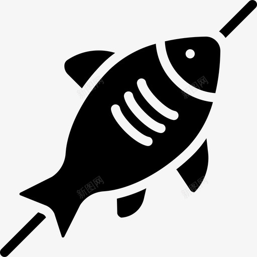 鱼美食2填充图标svg_新图网 https://ixintu.com 填充 美食2 鱼