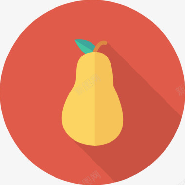 梨食品和饮料22圆形图标图标