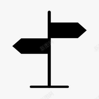 方向牌方向杆导航板图标图标
