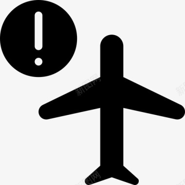 机场受影响飞机人道协调厅人道主义图标v02图标
