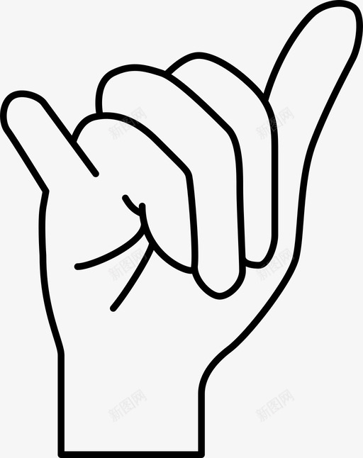 手语交流手指图标svg_新图网 https://ixintu.com 交流 手 手指 手语 说话