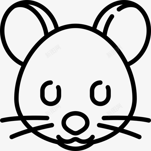 老鼠动物和自然3线性图标svg_新图网 https://ixintu.com 动物和自然3 线性 老鼠
