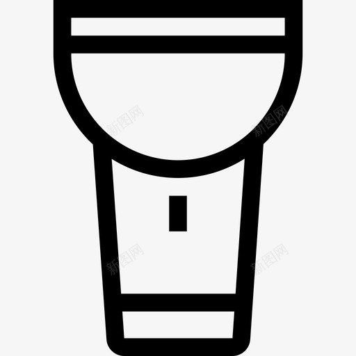 灯手电筒照明图标svg_新图网 https://ixintu.com ios基本图标 工具 手电筒 灯 照明
