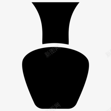 泥瓮古董花瓶陶制花瓶图标图标