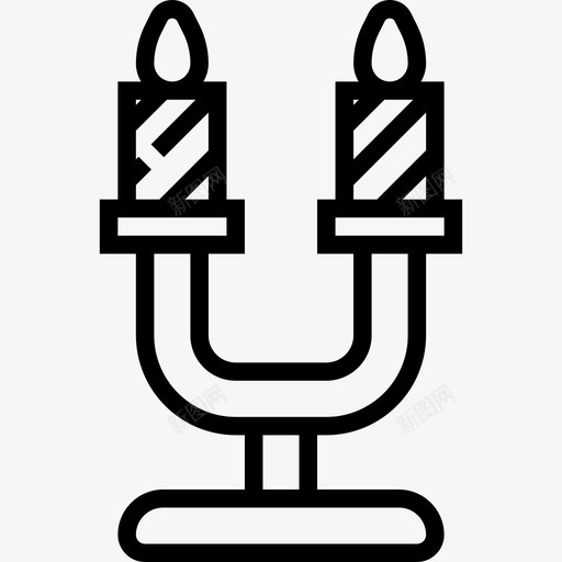 蜡烛餐厅20直线型图标svg_新图网 https://ixintu.com 直线型 蜡烛 餐厅20
