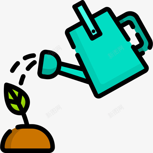 水壶生态52线性颜色图标svg_新图网 https://ixintu.com 水壶 生态52 线性颜色