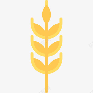 小麦农业6平坦图标图标