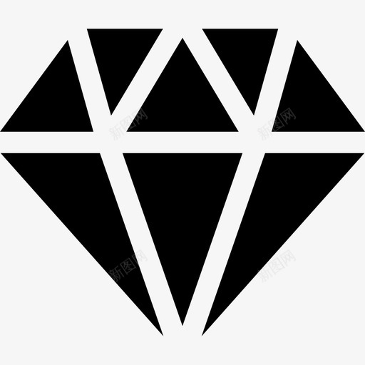 钻石奢侈品商店3已填充图标svg_新图网 https://ixintu.com 奢侈品商店3 已填充 钻石