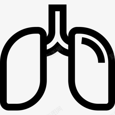 肺医学41线性图标图标