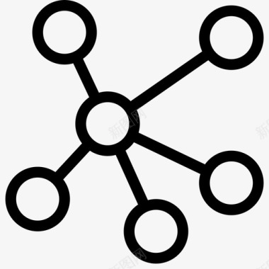 网络群集连接图标图标