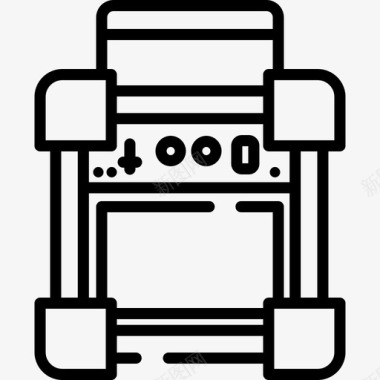 放大器录音室2线性图标图标