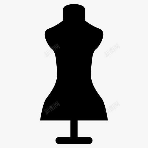 人体模型衣服时装图标svg_新图网 https://ixintu.com 人体模型 尺寸 时装 衣服
