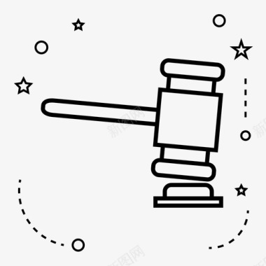 法庭司法法律图标图标
