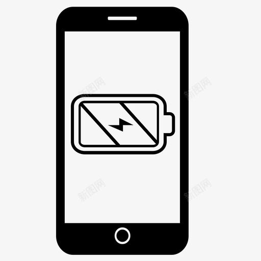 充电电话电池充电充电图标svg_新图网 https://ixintu.com 充电 充电电话 智能手机 电池充电 电源