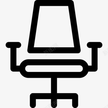 办公椅教育29直线型图标图标