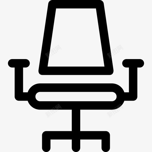 办公椅教育29直线型图标svg_新图网 https://ixintu.com 办公椅 教育29 直线型