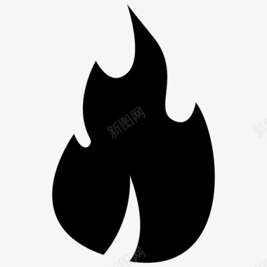 火焰燃烧灼热图标图标