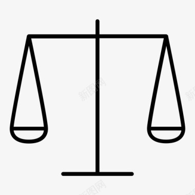 平衡公正法律图标图标