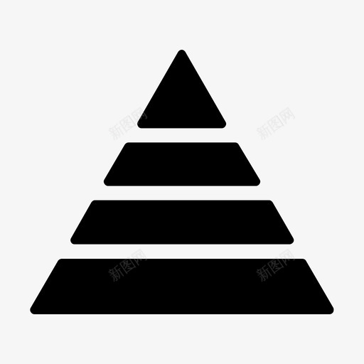 分析图表金字塔图图标svg_新图网 https://ixintu.com 三角形 分析 图表 图表黑色填充 报告 统计 金字塔图