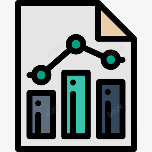 分析数字营销36线性颜色图标svg_新图网 https://ixintu.com 分析 数字营销36 线性颜色
