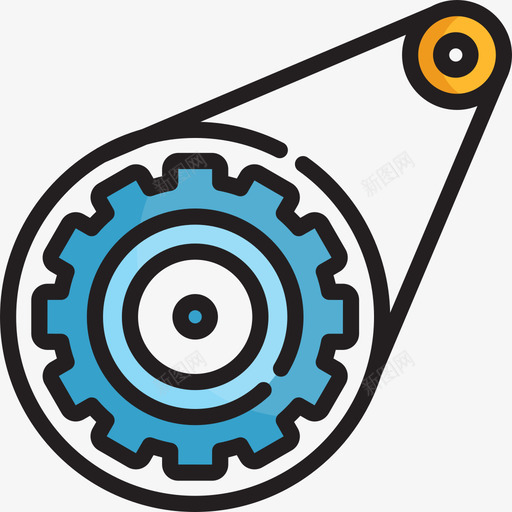 齿轮工业过程2线颜色图标svg_新图网 https://ixintu.com 工业过程2 线颜色 齿轮