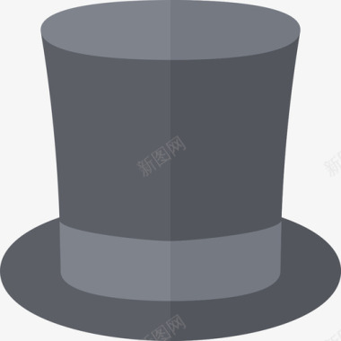 高帽子英国平顶图标图标