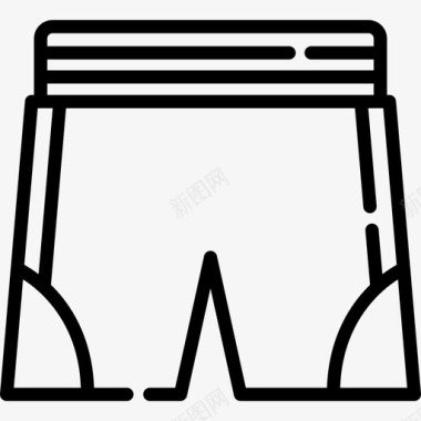 短裤服装款式3直线型图标图标