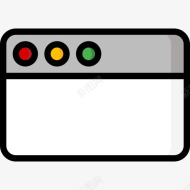 浏览器要素5线性颜色图标图标