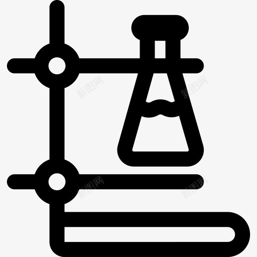 三脚架实验室14线性图标svg_新图网 https://ixintu.com 三脚架 实验室14 线性