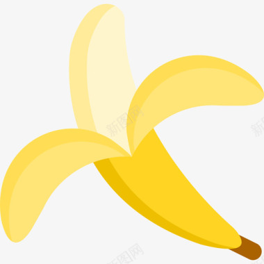 香蕉食品和饮料11扁平图标图标
