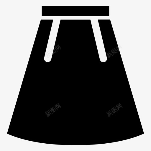 裙子布料图标svg_新图网 https://ixintu.com 布料 裙子