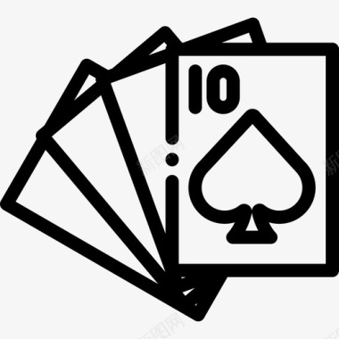 扑克牌赌博博彩2直系图标图标