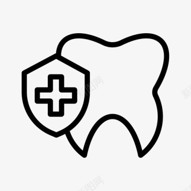 牙科护理防护图标图标