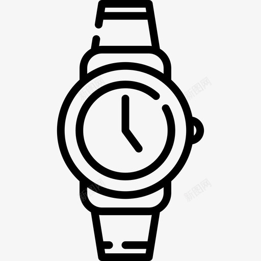 手表时尚电子商务3直线型图标svg_新图网 https://ixintu.com 手表 时尚电子商务3 直线型