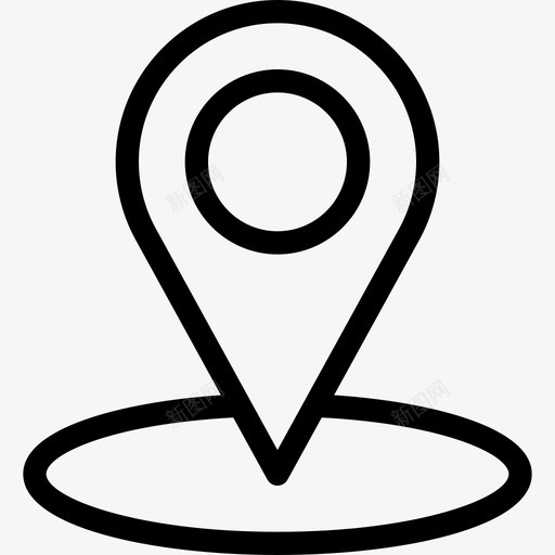 销地图位置线性图标svg_新图网 https://ixintu.com 地图位置 线性 销
