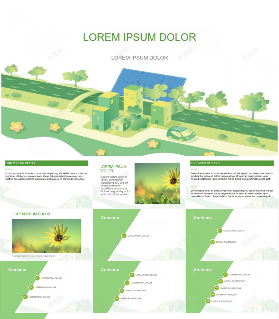 太阳能生态宜居城市PPT模板_新图网 https://ixintu.com 城市 太阳能 宜居 生态