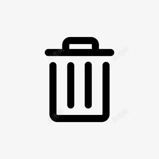 废纸篓取消删除图标svg_新图网 https://ixintu.com ui设计工具包 删除 取消 垃圾桶 废纸篓 抑制