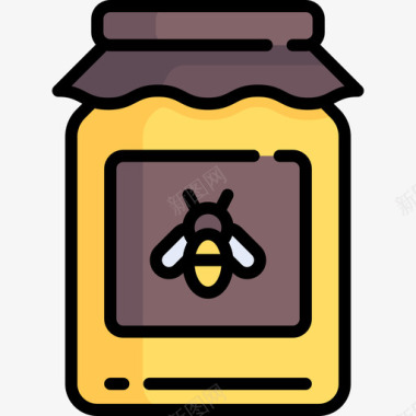 蜂蜜农业7原色图标图标