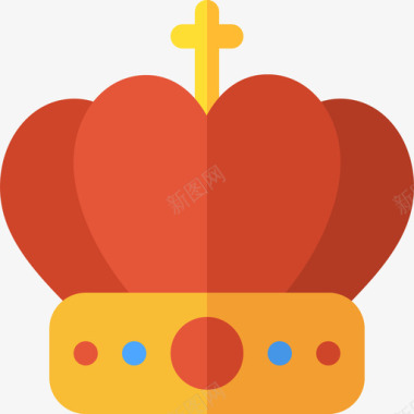 皇冠皇室6扁平图标图标