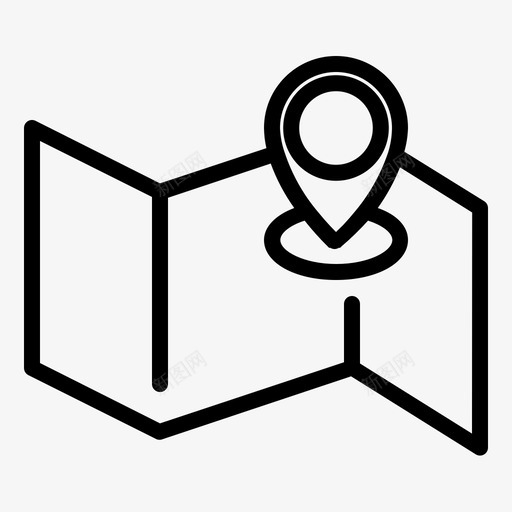 目的地位置地图图标svg_新图网 https://ixintu.com 位置 在线版本 地图 导航 旅行 点 目的地