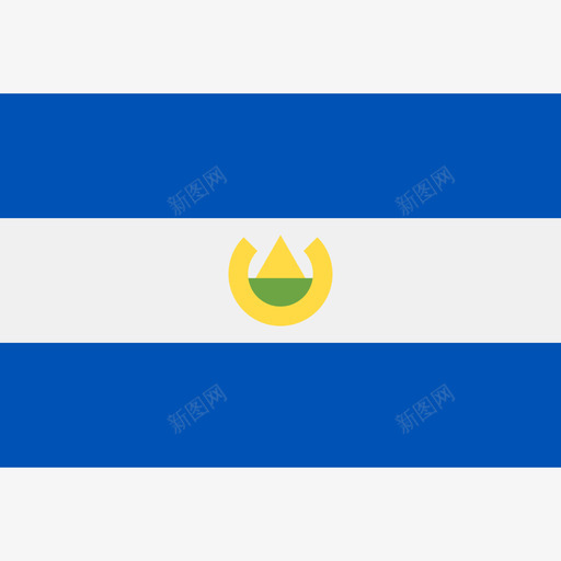 萨尔瓦多长方形国家简单旗帜图标svg_新图网 https://ixintu.com 萨尔瓦多 长方形国家简单旗帜
