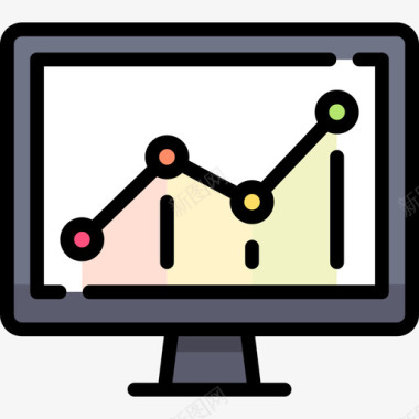 分析电子商务19线性颜色图标图标